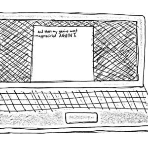 "Dear Diary" 8x6-inch art print