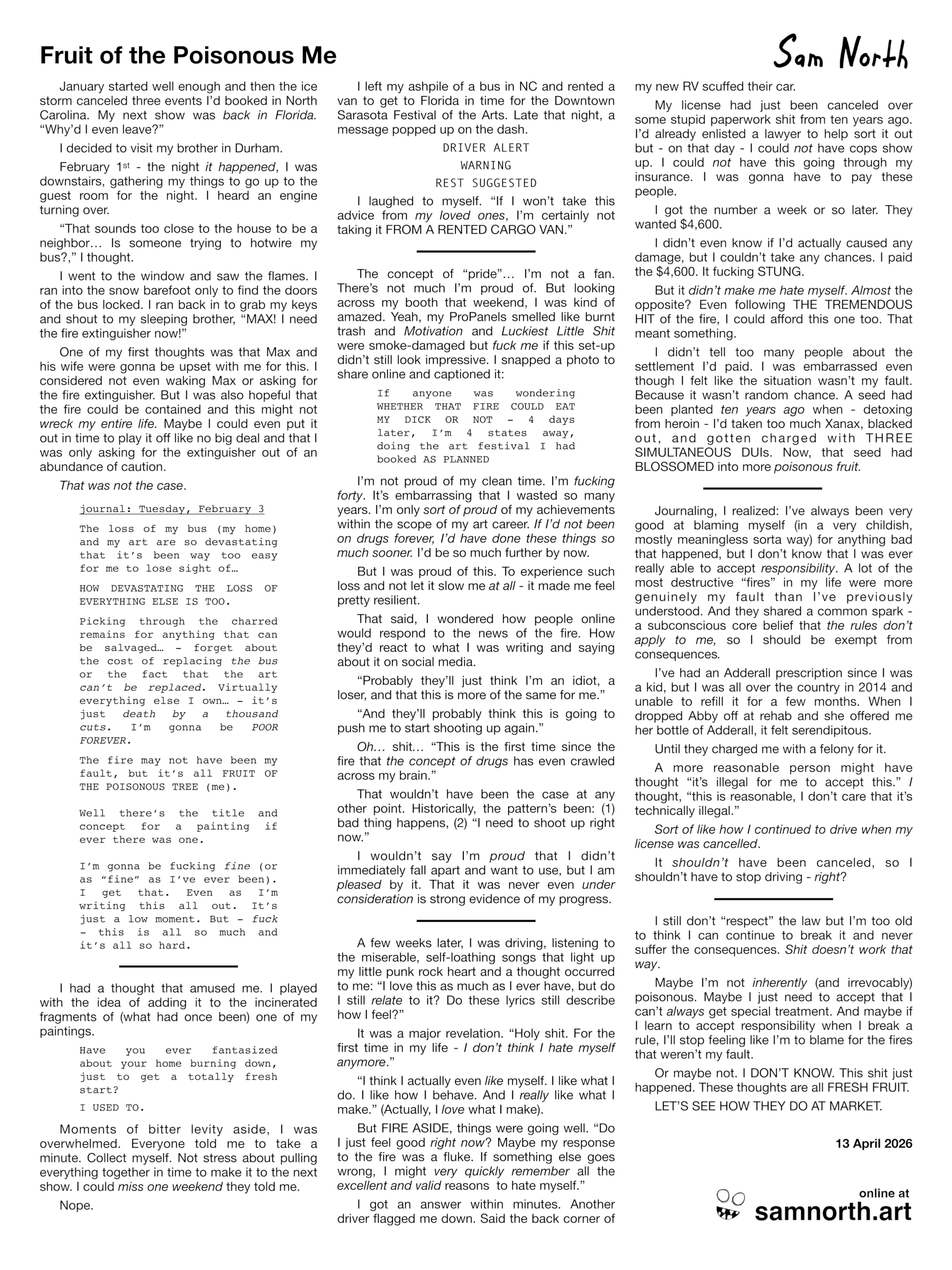 "Fruit of the Poisonous Me" 12x16-inch art print - Image 2