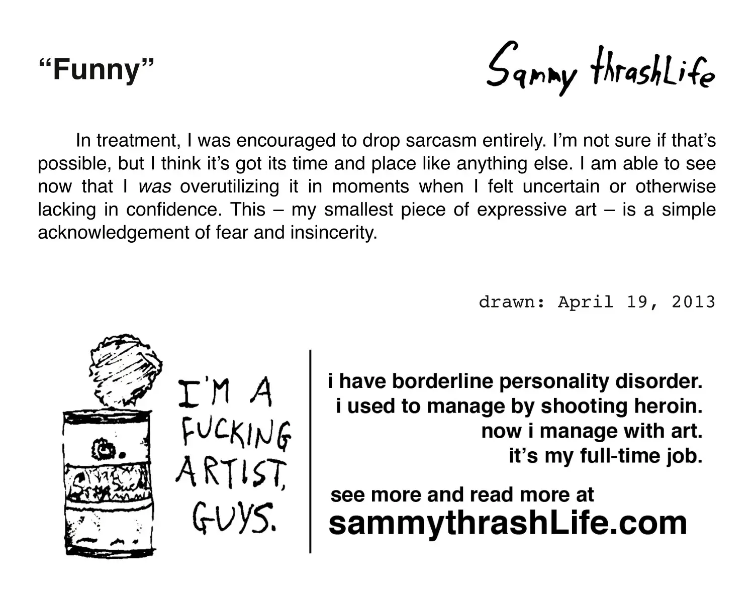 "Funny" 4x6-inch art print - Image 3