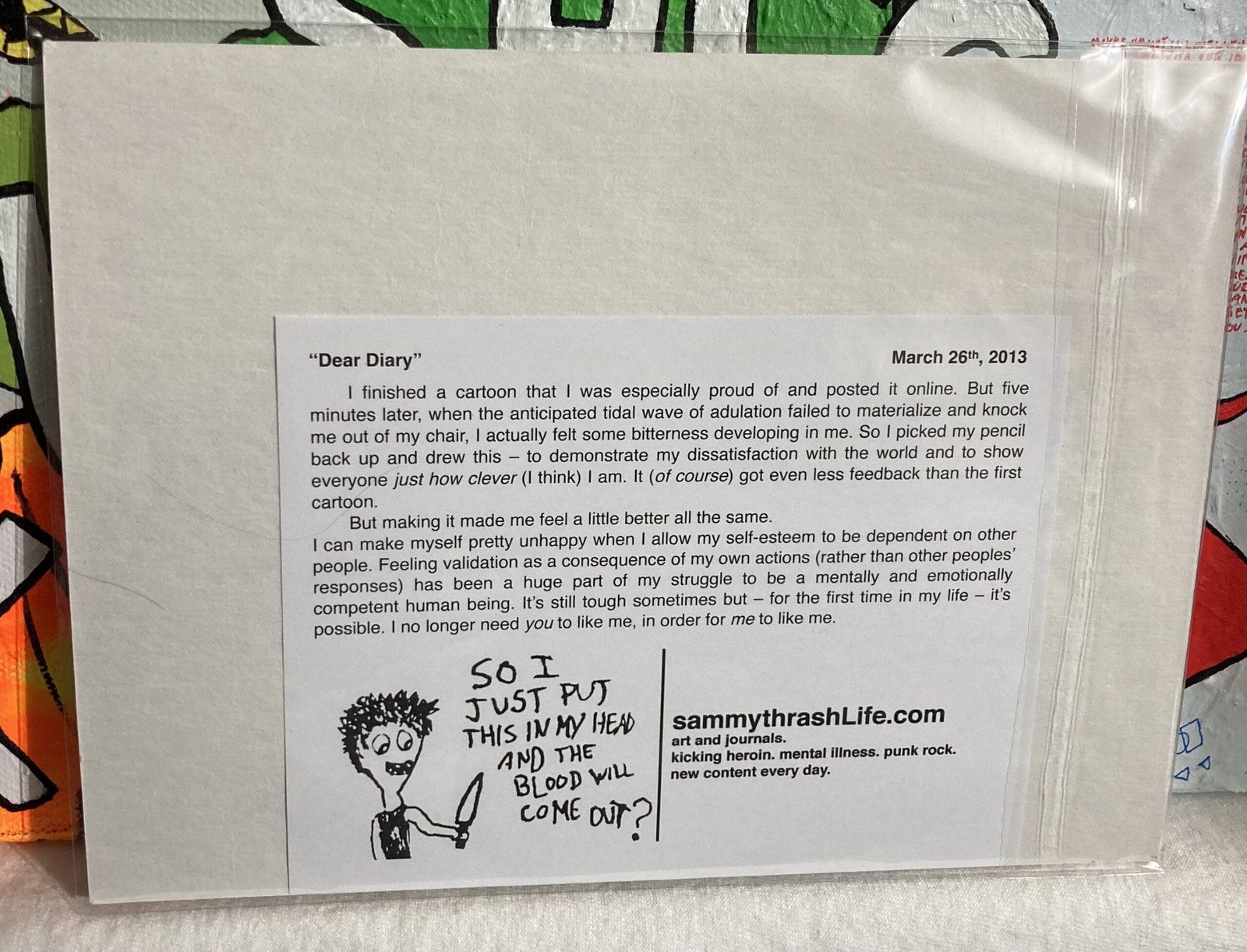 "Dear Diary" 8x6-inch art print - Image 3