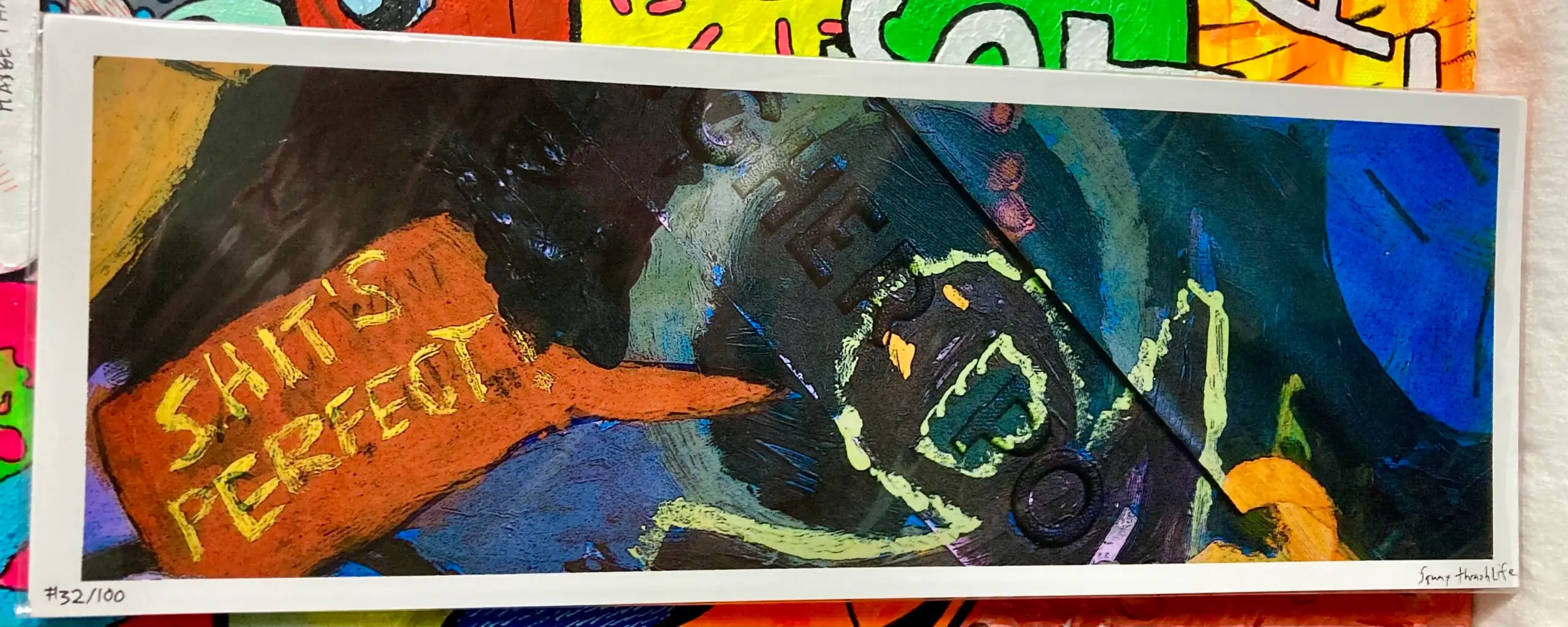 "Shit's Perfect" 14x5-inch art print - Image 2