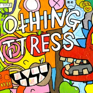 "NOTHING MATTRESS" 14x7-inch art print