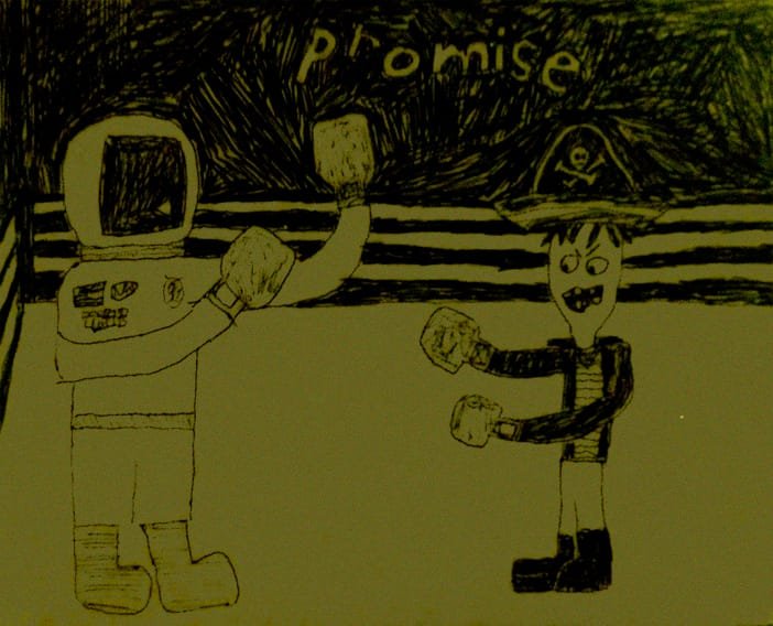 "The Second Day of My Life." 12/4/12. Pen. 8x10".