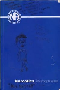 narcotics anonymous NA blue book text cartoon