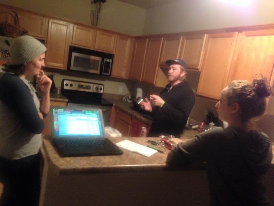 I took this photo of Noelle, Wallis, and Chris in the midst of a super important conversation about blink-182.