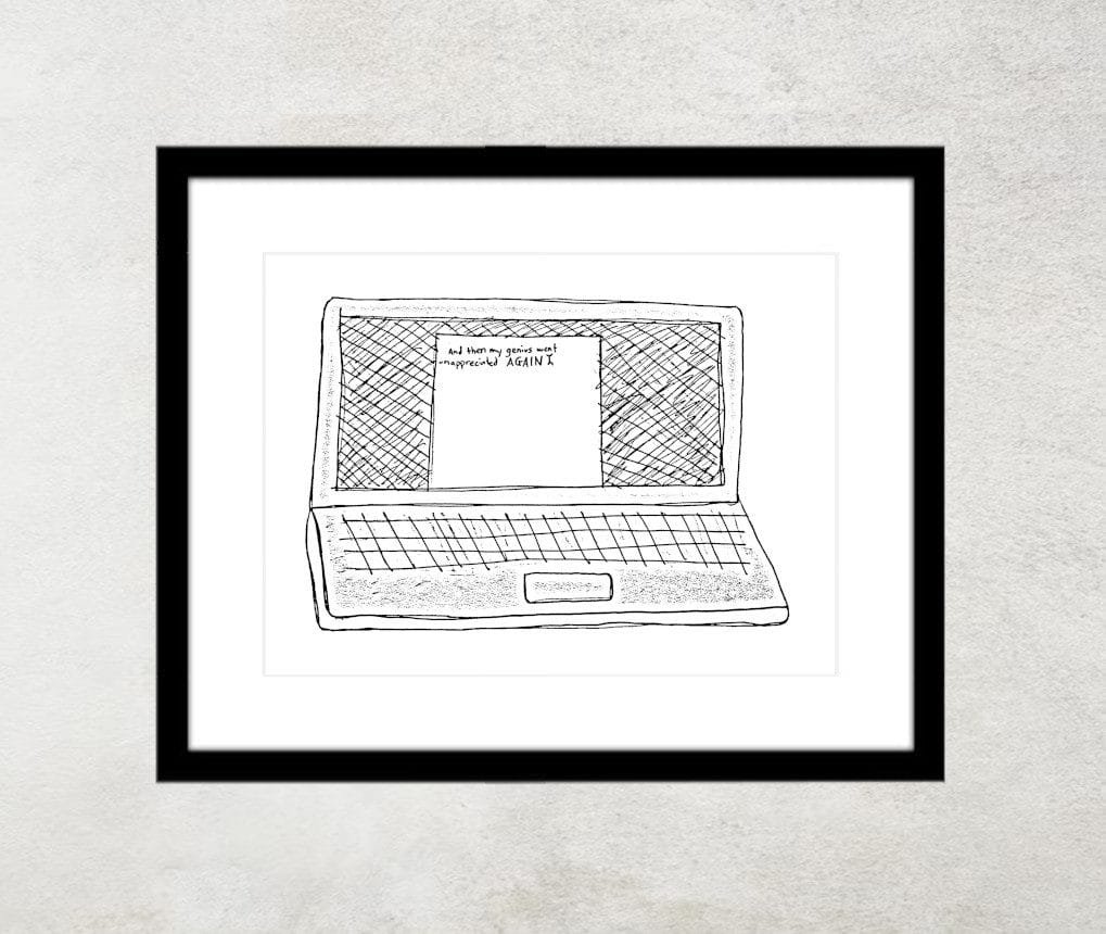 "Dear Diary" 8x6-inch art print - Image 4