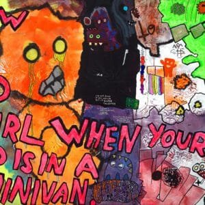 "How to Bed a Girl When Your Bed is in a Minivan" 18x12-inch art print