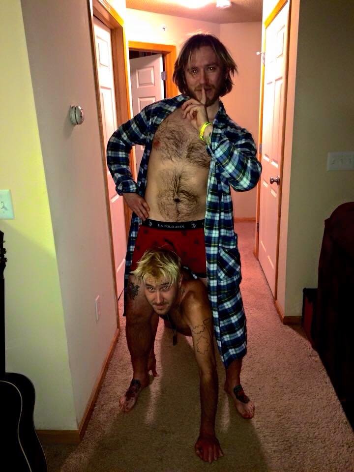 Posing for a photo with my buddy, Chris (of the legendary Rational Anthem).