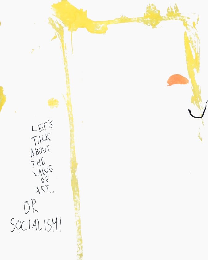 "I'm Publishing a Socialist Newspaper in Tampa, Florida." 4/6/13. Watercolor and pen. 9x12".